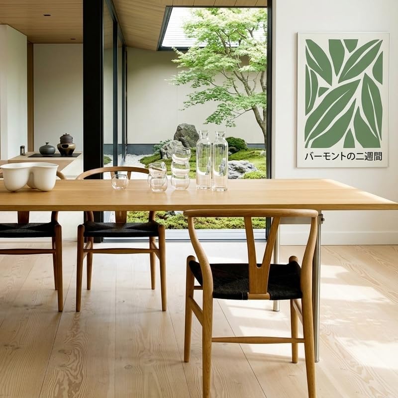 ダイニングチェア 椅子 無垢材 木製 アームチェア 人間工学 肘掛け クラフト紙ロープ 織り 北欧 モダン おしゃれ リビング カフ