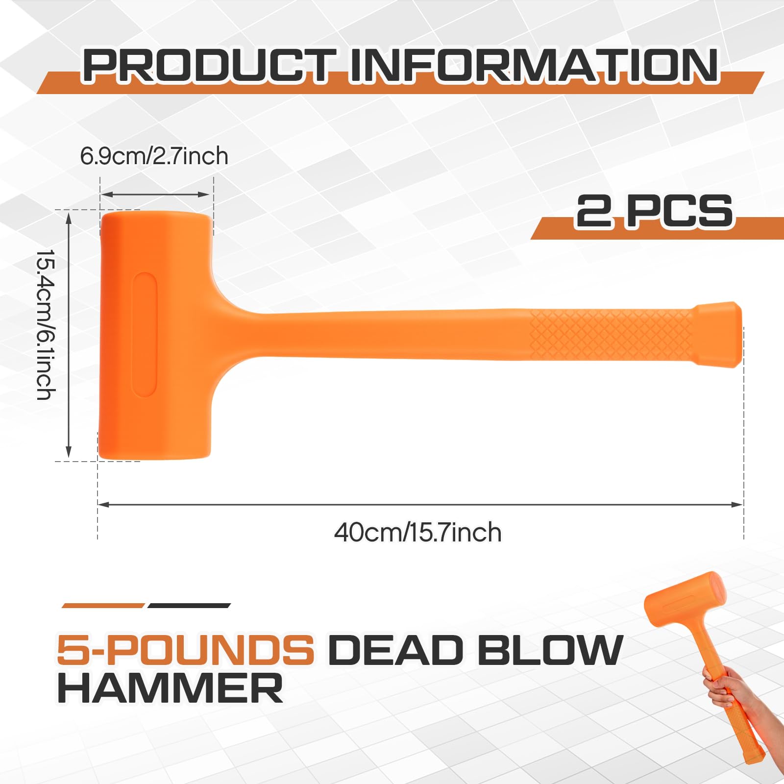 Lanties Dead-Blow Hammers - 2 Pack -2