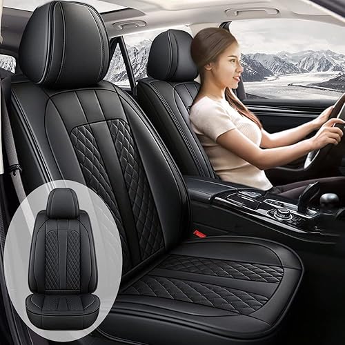 Miniatura 3 de Maimeilong Funda de cuero de lujo para asiento de automóvil para Dacia Sandero, fundas de asiento protectoras impermeables a prueba de arañazos