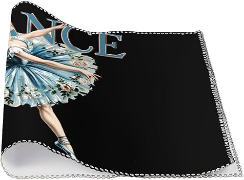 Miniatura 3 de Ballerina Dance Placemats Set of 6 Resistant Table Mats Washable Place Mats for Dinner Party Table Decoration