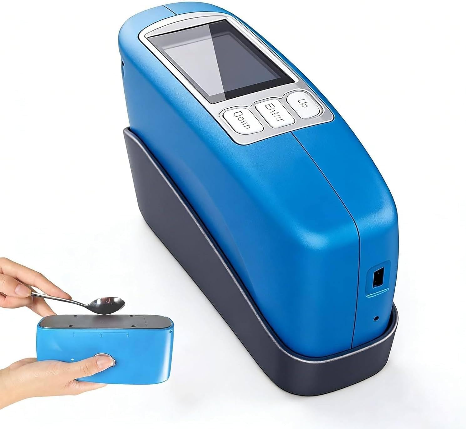 Glosímetro digital, medidor de brillo de 60 grados con almacenamiento de datos para pruebas de superficies de revestimientos, tintas, plásticos, hardware, goma y pintura de coche