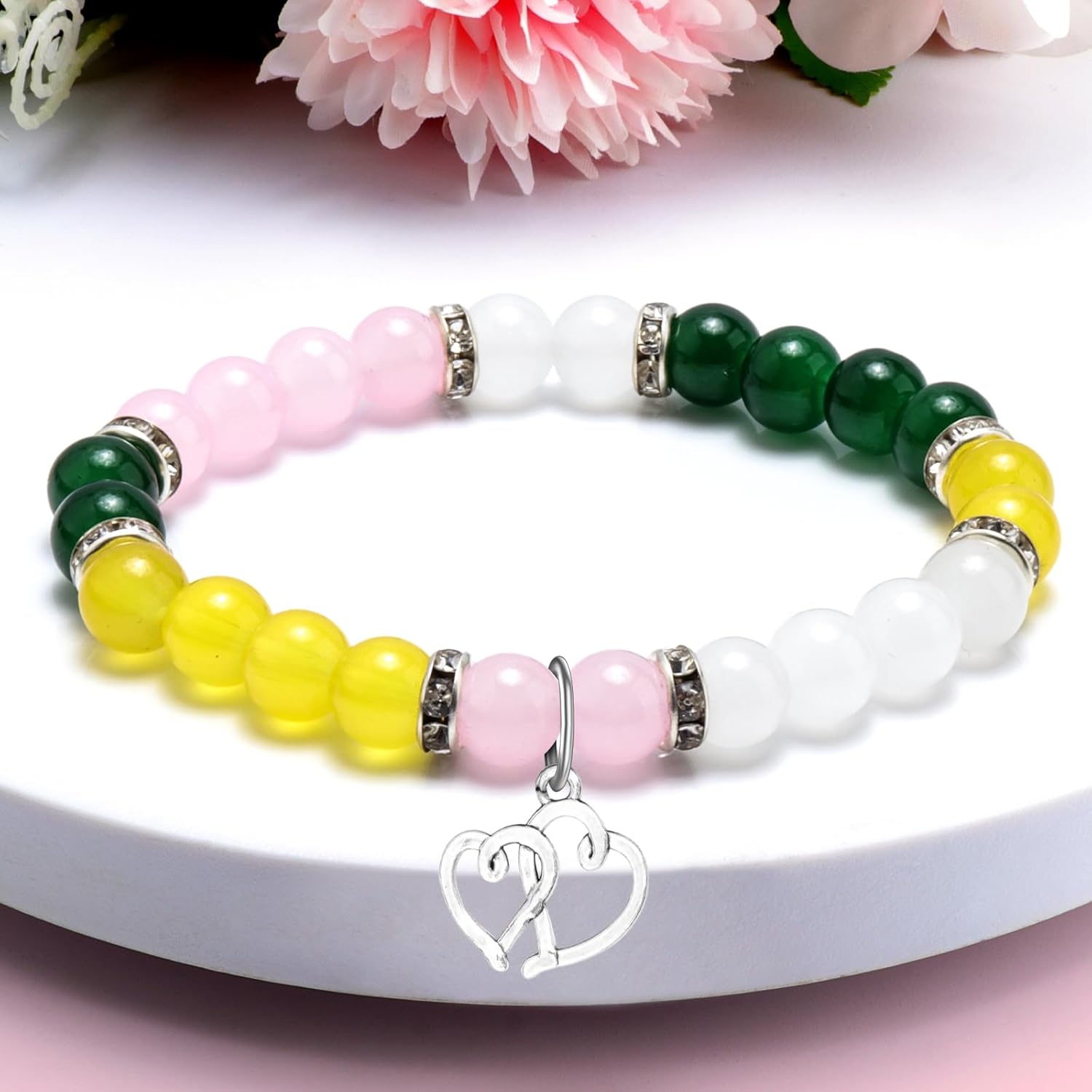 Friend Birthday Gifts for Best Friends Bestie BFF Beaded Bracelet Unique Friendship Gift Long Distance Gift for Her Mothers Day Christmas Birthday Present for Women Jewelry Bracelet with Message Card - Image 4