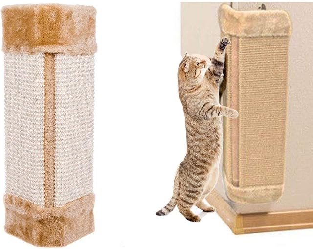 ADEPTNA New Cat Pet Wall Corner Scratching Scratch Board Mat Post Tree Scratcher Sisal Rope