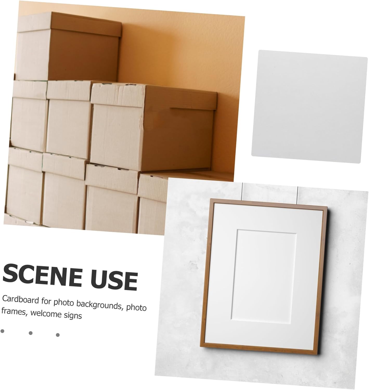 10Sheets White Corrugated Cardboard Sheets Thick DIY Craft Board for Mailing Shipping and Creative Projects for Art and Packaging