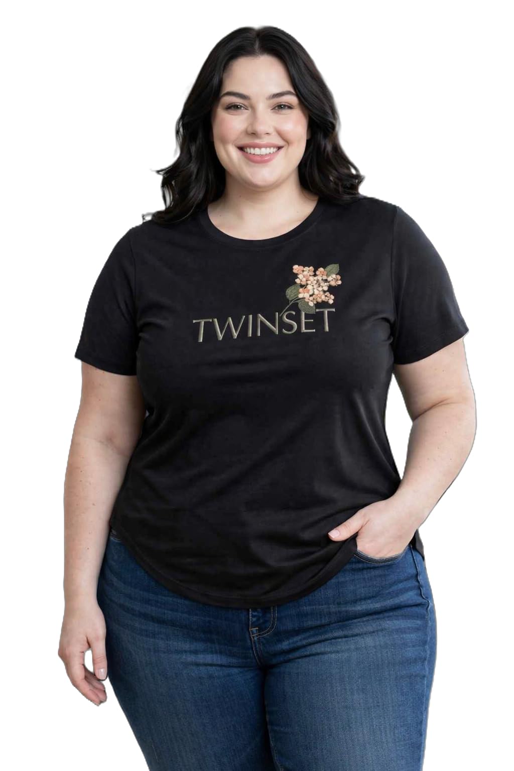 Buy In Love Women's Cotton Printed Apple Cut T-Shirt - Stylish