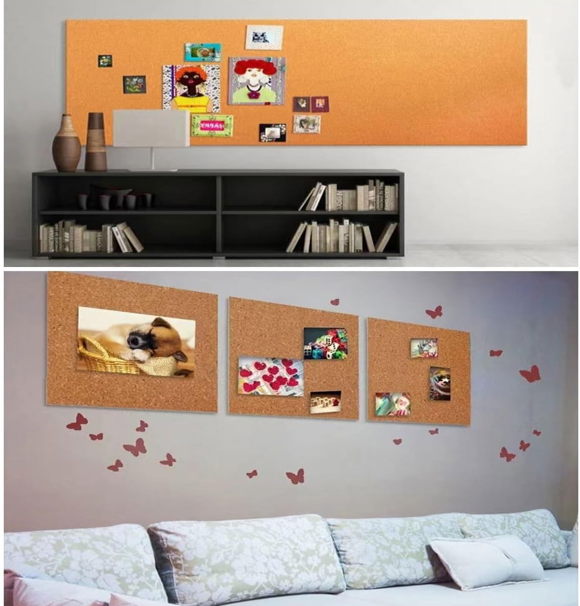 Cork Roll, Cork Board Rolls, Cork Mat Roll, Drawer Liner, Easy to Cut, 1/3" 1/4" Thick, for Office Home DIY Supplies, Brown (Color : Thick 8mm, Size : 0.8mx1.5m(2.6ftx4.9ft))
