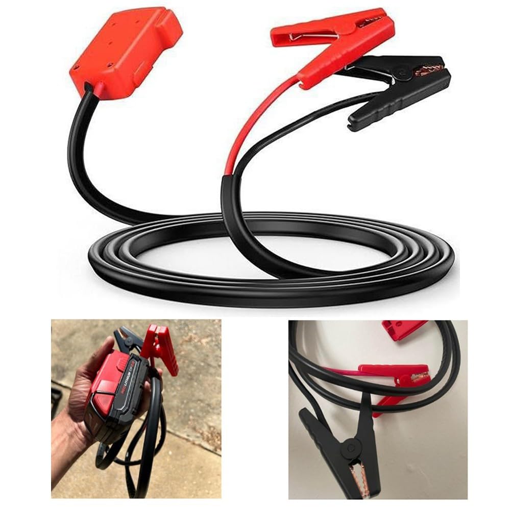 Câble de démarrage de voiture - 1,8 m - Très résistant - Capacité de 30 A - Pour batterie de 18 V - Ajustement universel pour la plupart des véhicules