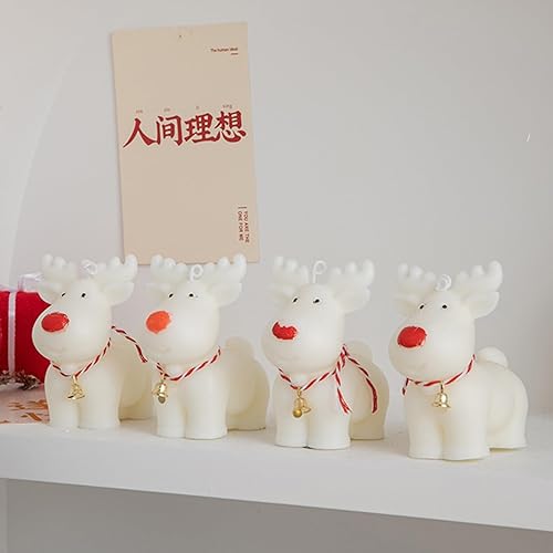 Miniatura 4 de 4 moldes de silicona de Navidad  Moldes de vela 3D para velas de cera de bricolaje, jabón arte artesanal, decoración del hogar