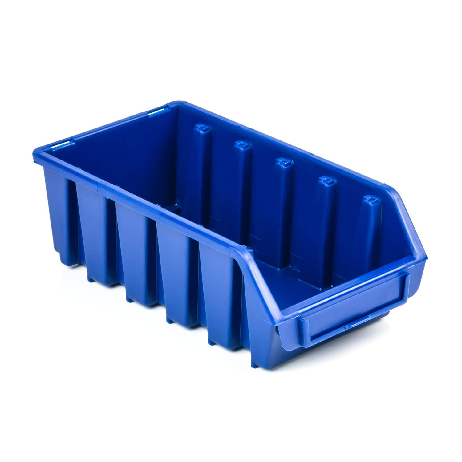 botle 50 cajas clasificadoras para taller, apilables, caja de almacenamiento, caja azul, 21,5 x 11,5 x 7,5 cm, caja clasificadora de plástico
