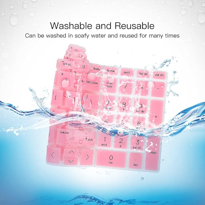 Funda de teclado para HP Pavilion y HP Laptop 17 - Rosa miniatura 7