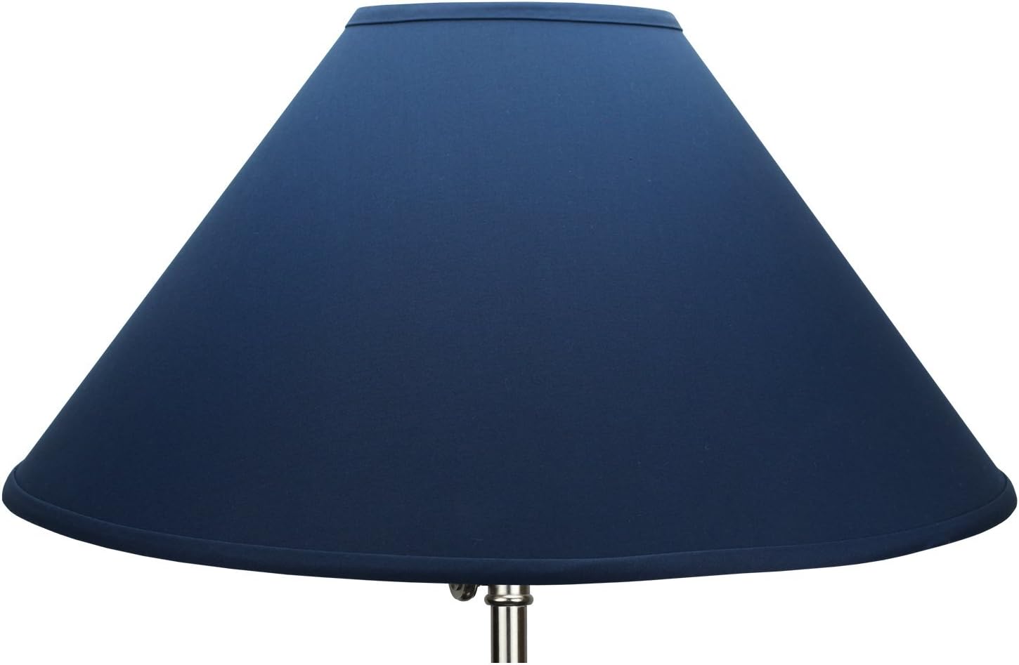 FenchelShades.com 7" Top Diameter x 22" Bottom Diameter 13" Slant Height Lampshade USA Made (Navy Blue)