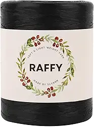 Fio de fita RAFFY para tricô e crochê macio e leve para fazer bolsa de praia de verão e chapéu de sol Col.112