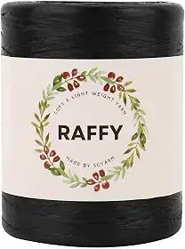 Fio de fita RAFFY para tricô e crochê macio e leve para fazer bolsa de praia de verão e chapéu de sol Col.112