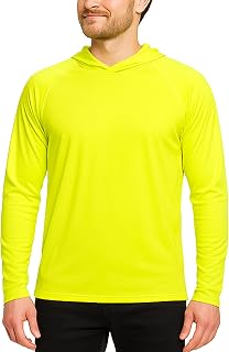 FH Outfitters Men's Performance Fishing Hoodie Shirt Long Sleeves 100% Polyester Quick Dry, Lightweight, Breathability