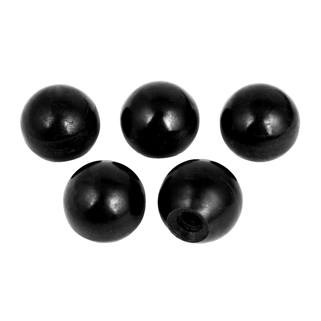 Uxcell a15081800ux0263 M10 Female Thread Lathe Machine Plastic Ball Knob Handle Black (Pack of 5)