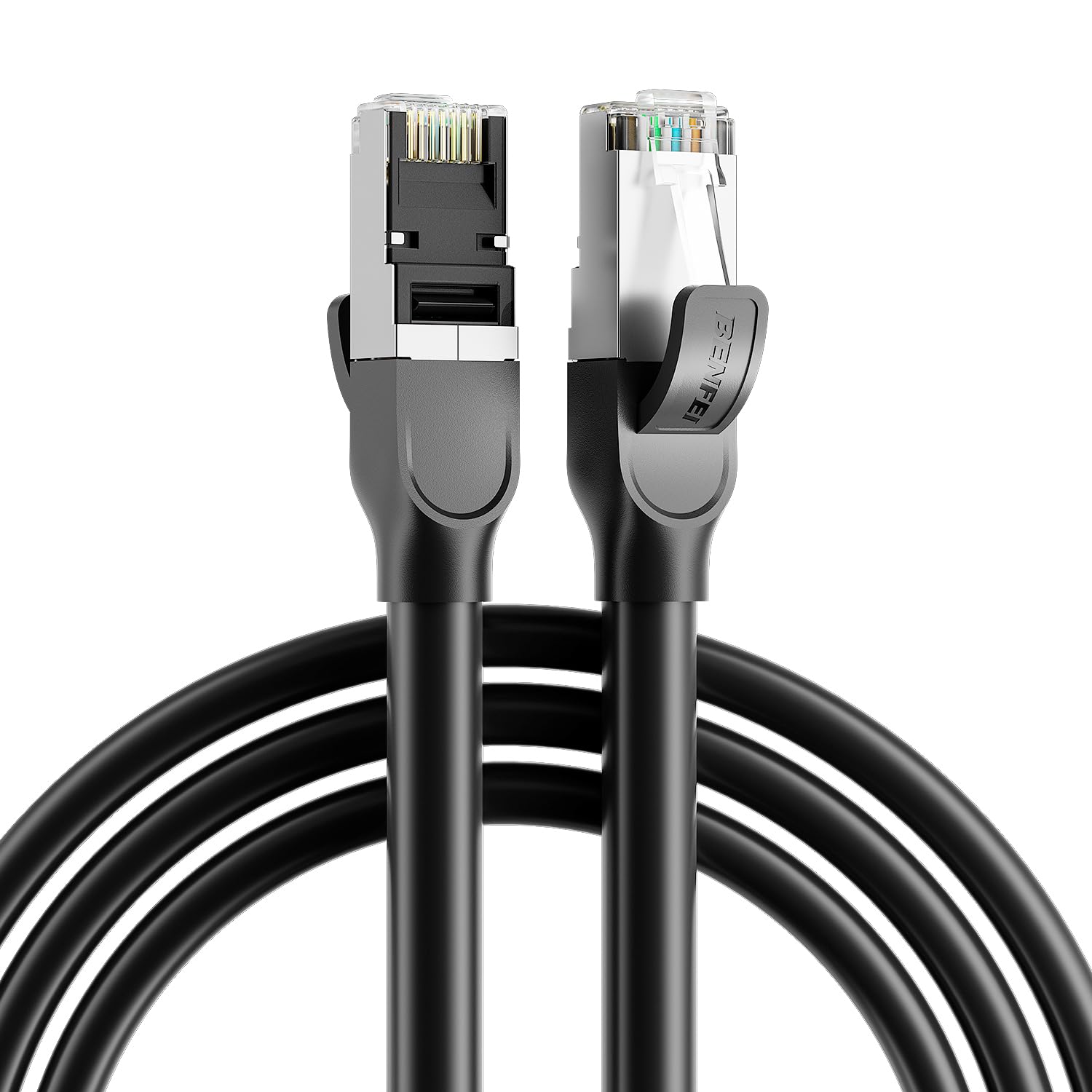 BENFEI Cat 8 Cavo Ethernet 30M, 40Gbps 2000MHz Cavo di rete LAN ad alta velocità, Cavo RJ45 schermato S/FTP 26AWG, Cavo Internet pesante per interni/esterni per PC da gioco PS5