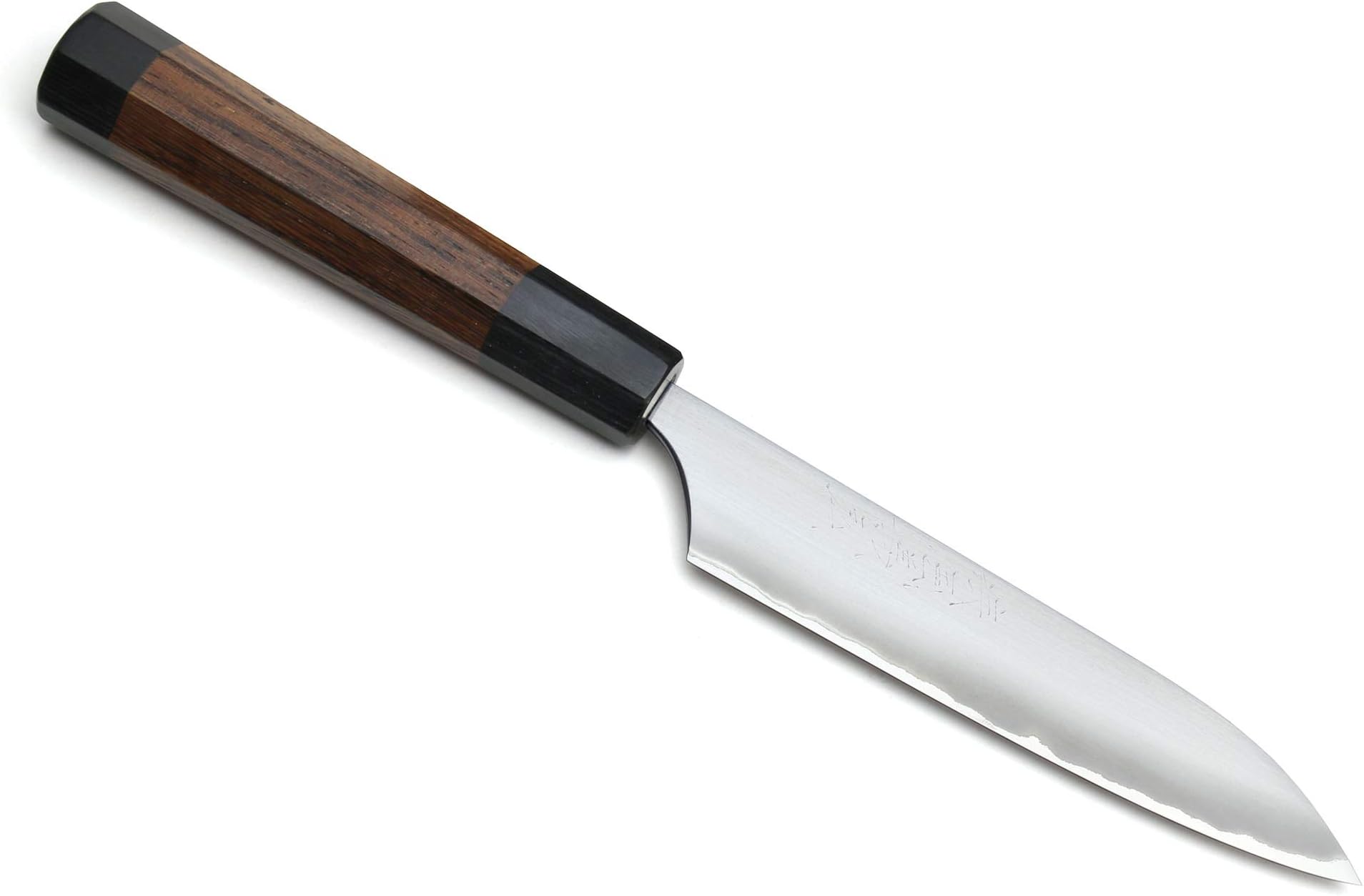 Yoshihiro Blue Steel #1 Masashi Aoko Stainless Clad Petty Utility Knife (5.3'' (135mm) & No Saya)