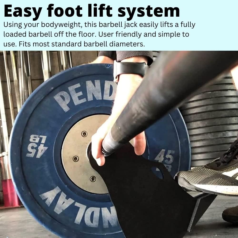 Wolf Jack - World's Smallest Deadlift Jack - Easily Load/Unload 1100lb - Made in USA - Ideal for Deadlift, Powerlifting, Hip Thrusters
