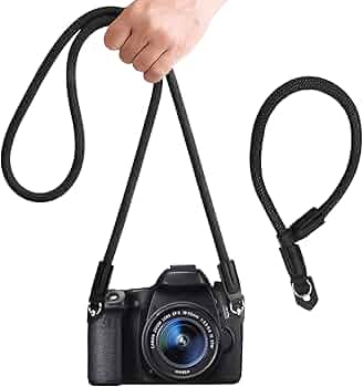 Box Camera S |Tracolla per fotocamera trapuntata Diamond nero/grigio