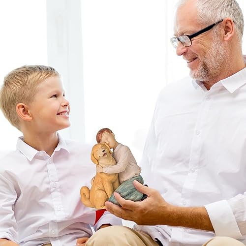 Miniatura 5 de Pets Dog Statues Gifts Collectible Figurines Sculpted Hand-Painted Figures for Home Decorations Living Room Bedroom Office Loss of Dog Gifts