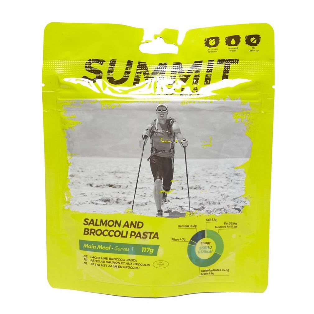 Summit To Eat Salmon & Broccoli Pasta Camping Hiking Food, Yellow, One Size