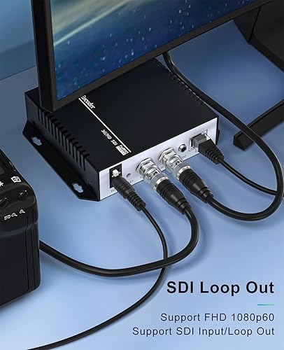 Miniatura 2 de H.265 H.264 Codificador de vídeo SDI Nivel B 1080p60 codificador de transmisión en vivo Grabación de una tecla Rotar Flip Mirror Clip Soporte