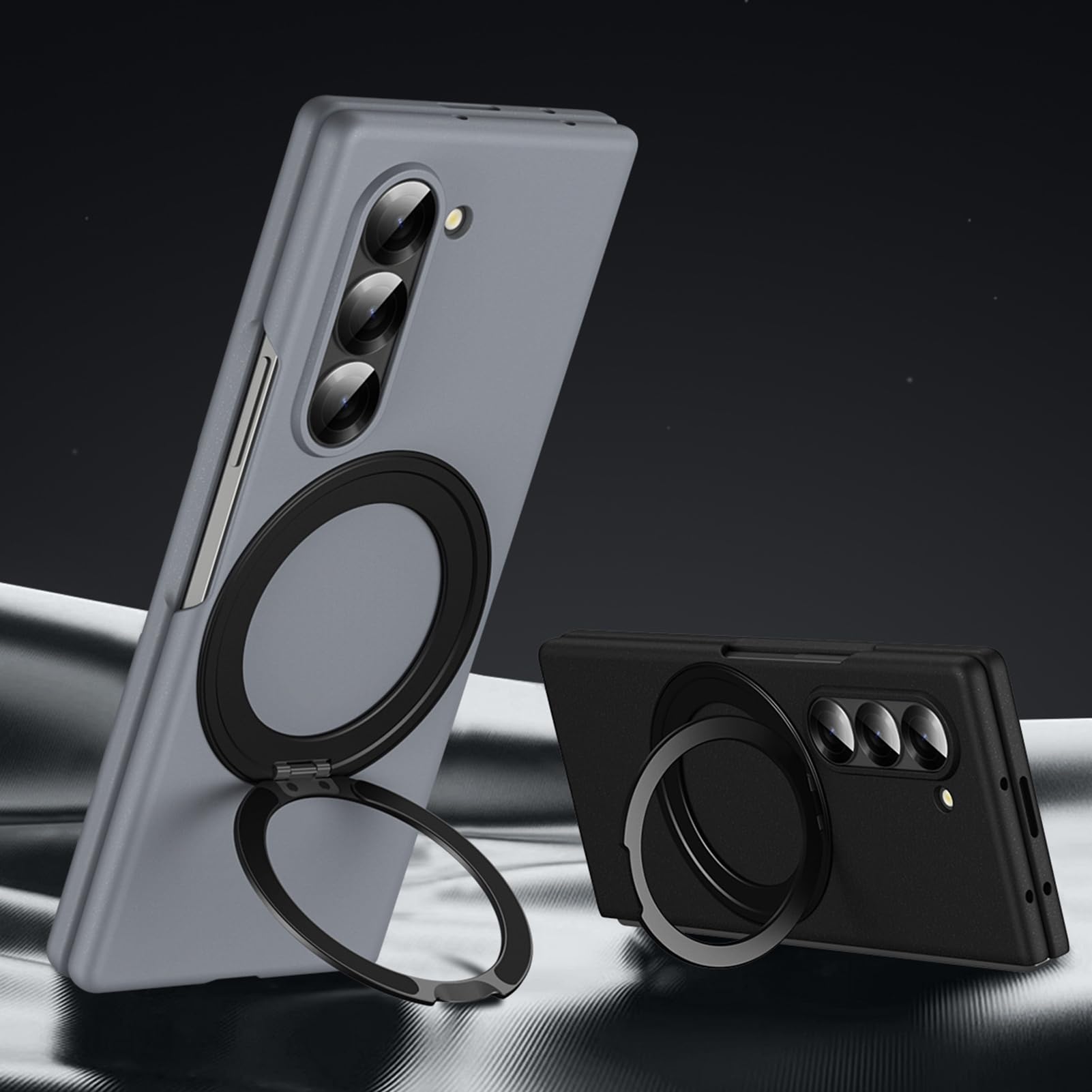Custodia Sottile Per Samsung Galaxy Z Fold 8 Ultra, Magnetica Anello