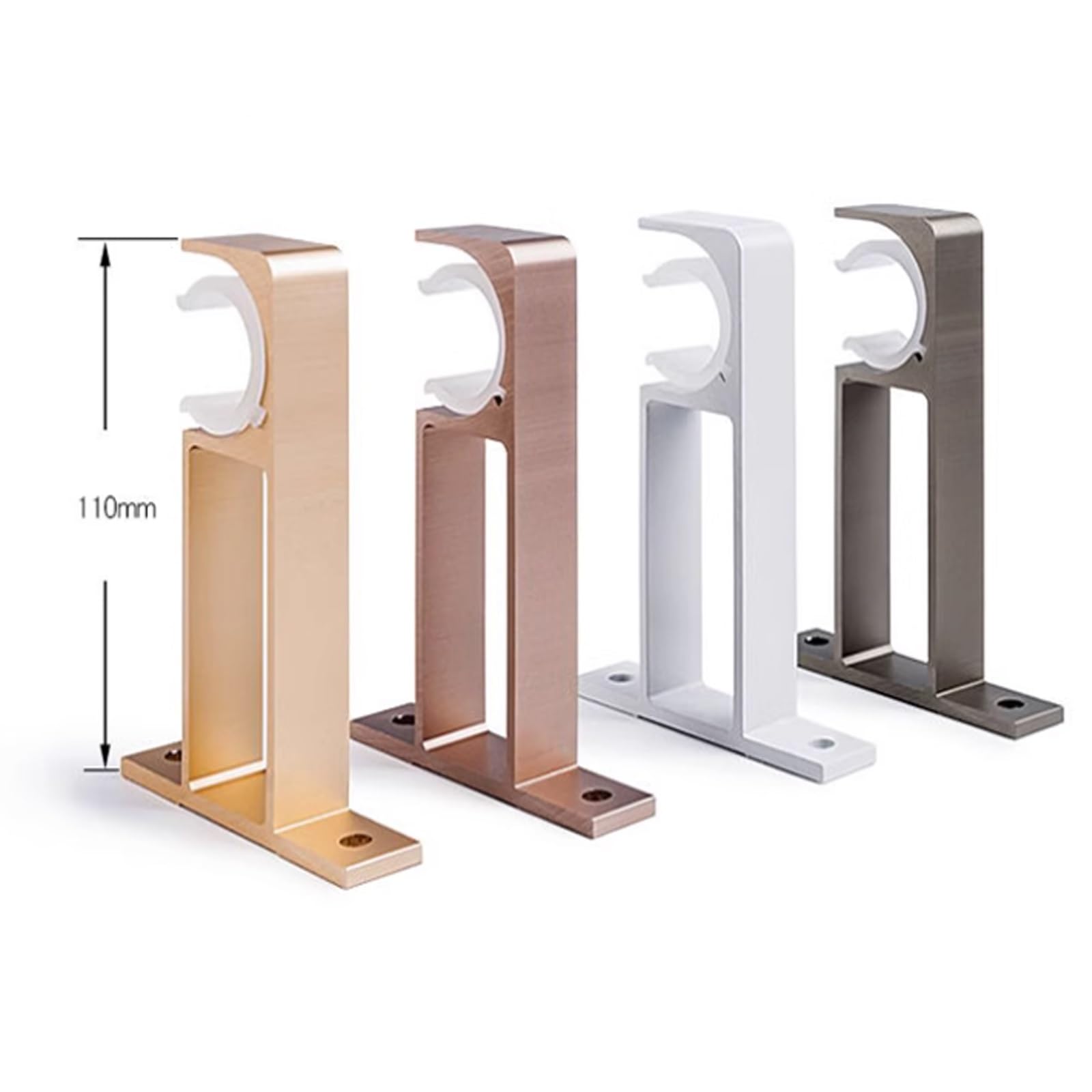 Binari per Tende, Binario per Tende da 1-6 Metri Scorrevole, Scorrevoli Scorritenda Bastoni Tende, per Tendaggi Moderni Scorrimento Manuale Strappo Completo(A,5.2M/(17FT))
