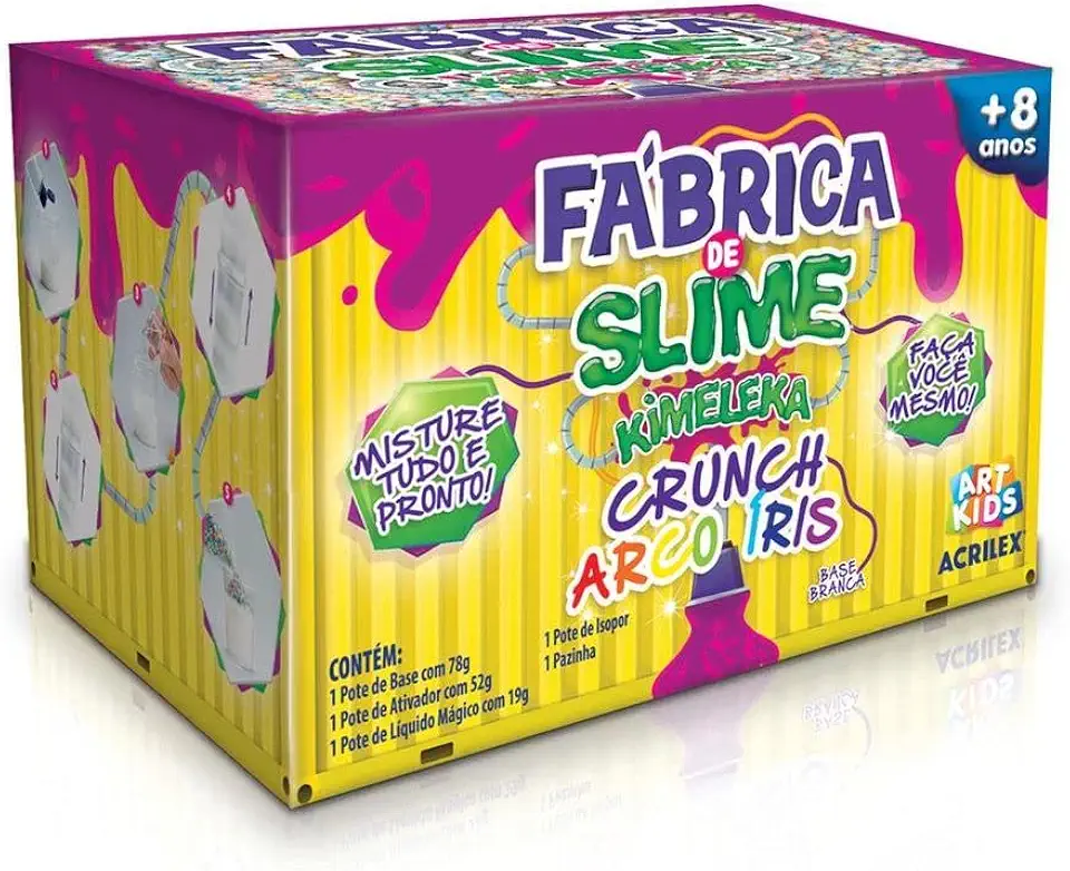 Fábrica de Slime Kimeleka Crunch Arco Iris