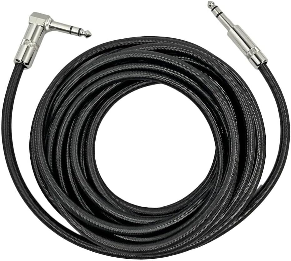 ギターシールド ギターケーブル 6m S-L型 プラグ ギター ベース シールド ケーブル エフェクター キーボード アンプ ミキサ