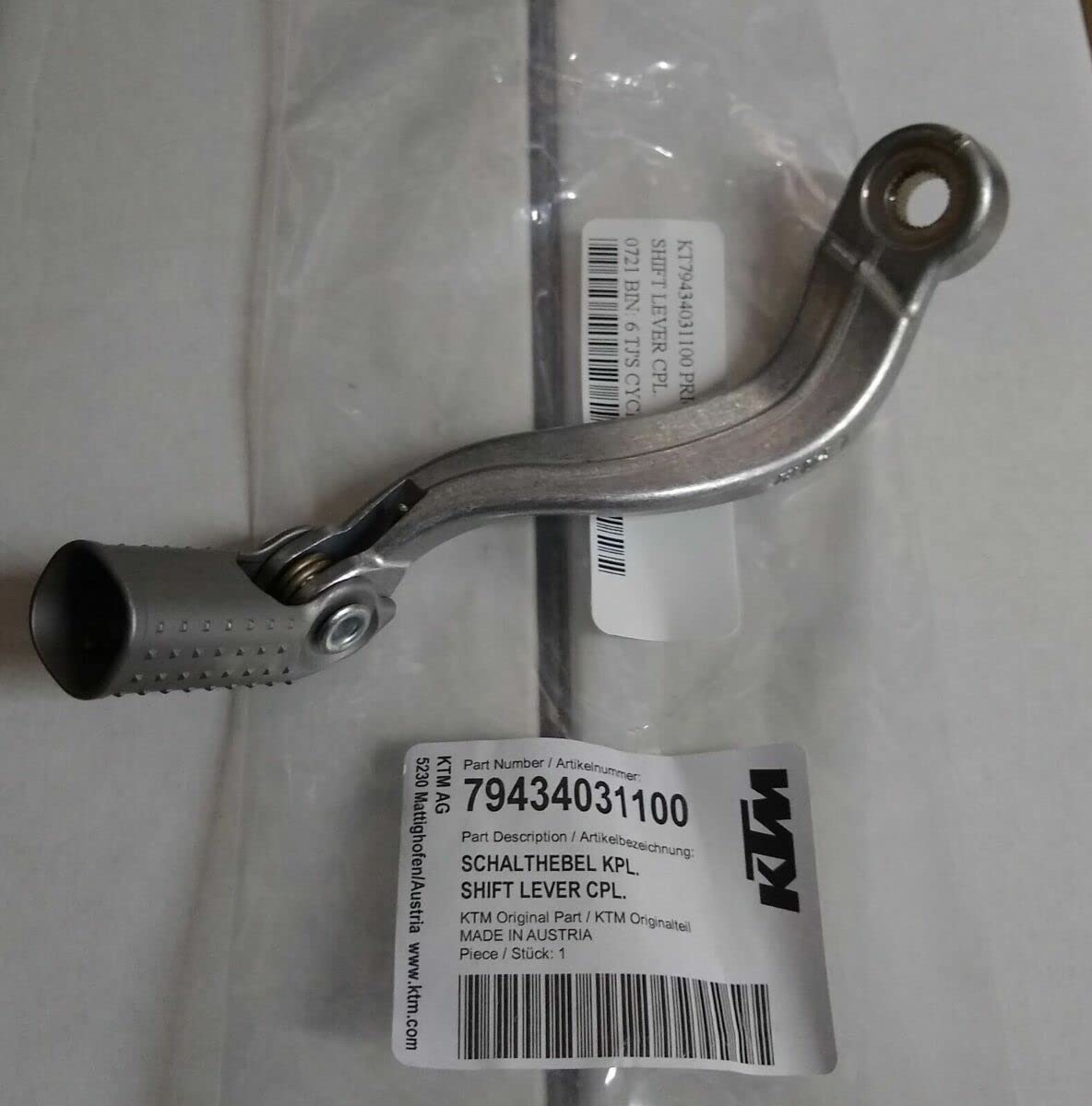 KTM 450 SXF/XCF 2016-2018 Shift Lever CPL. 79434031100