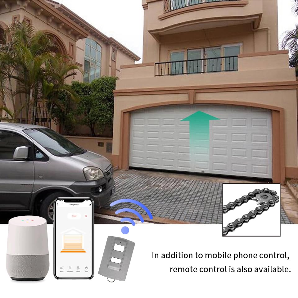 Motore Cancello Scorrevole, L'apriporta del garage realizza l'APP for smartphone for controllare l'apertura e la chiusura automatica della porta(F350G)
