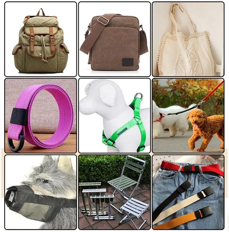 Nylon Webbing Belt，Heavy Cotton Webbing， 25mm Canvas Cotton Webbings High Tenacity Backpack Strap Webbing Label Ribbon Clothes Sewing Tape Outdoor Backpack Bag Parts Webbing Strap(2 Meters 07)