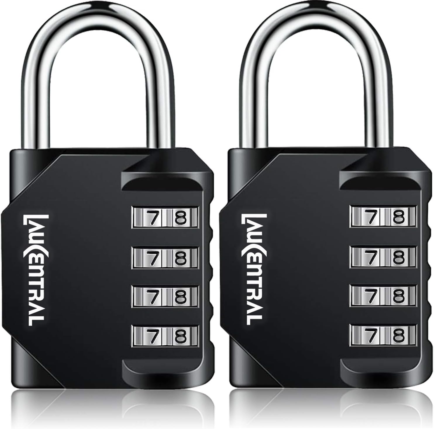 Padlock with 4 Digit Combination Lock - Weatherproof Outdoor Lock for Gym Locker and School Locker, Heavy Duty Resettable Code Lock for Garage, Shed, Fence and-image-20