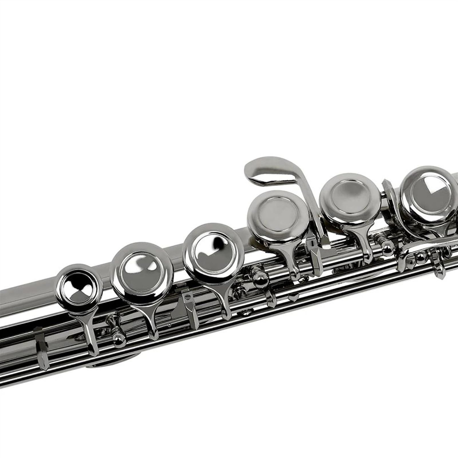 Flauto Traverso In Cupronichel A 16 Fori Chiusi Con Chiave C Con Offset G E Chiave E Divisa Flauto Traverso Kit