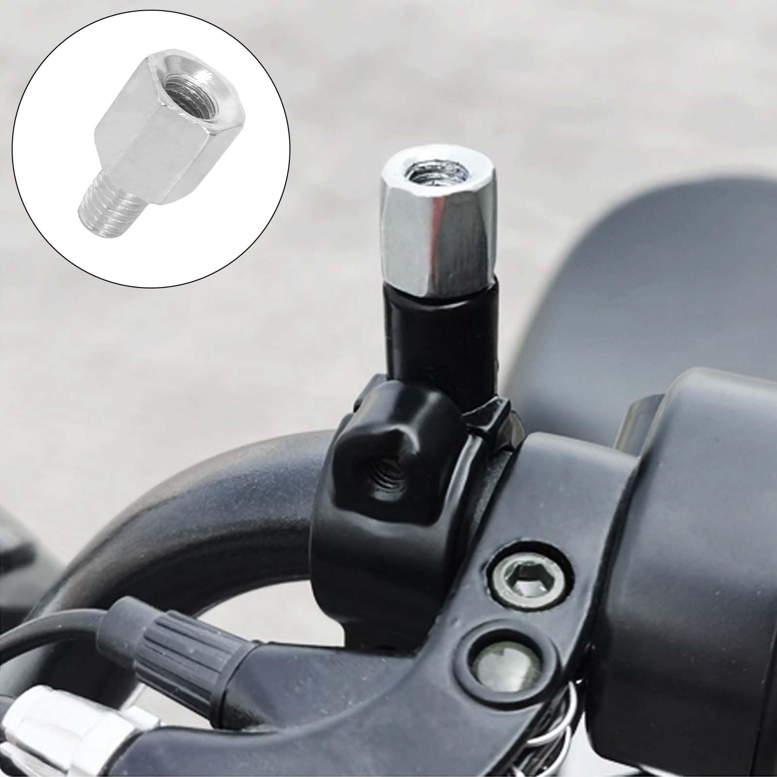 Set 4 Viti Adattatore Per Specchietti Moto - Conversione Da M10 Destra A Sinistra/Destra - Foto 3
