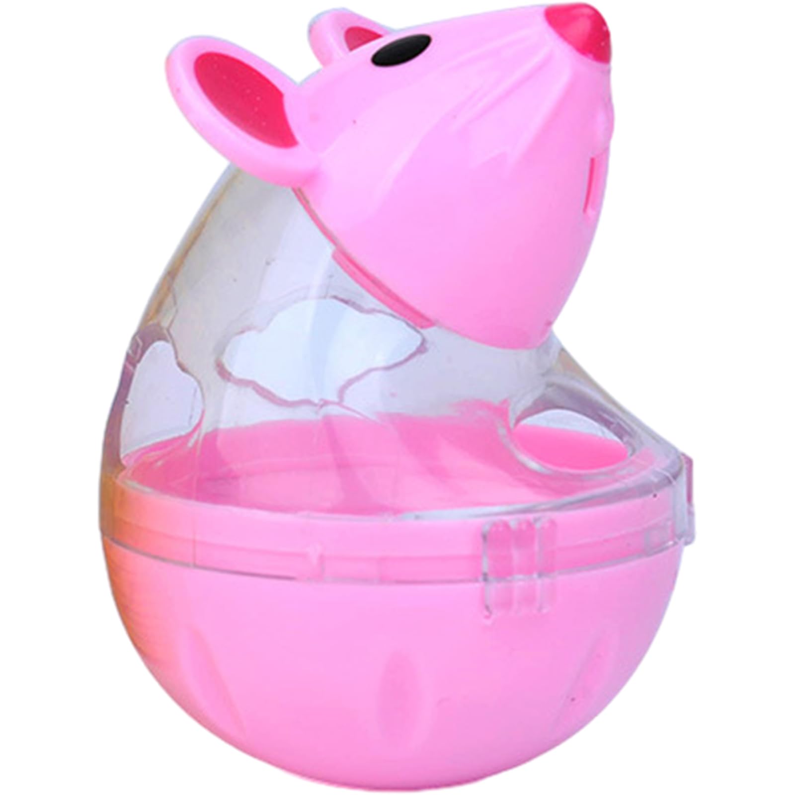 Hisocute Tumbler Mice Toy Kitten Dispenser Treat Feeder Leaking Ball Indoor Teasing Chasing Entertainment Toy Dog Dispenser