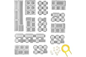 Aulufft Silicone Resin Keyboard Keycap Mold for DIY Crystal Casting Key Caps