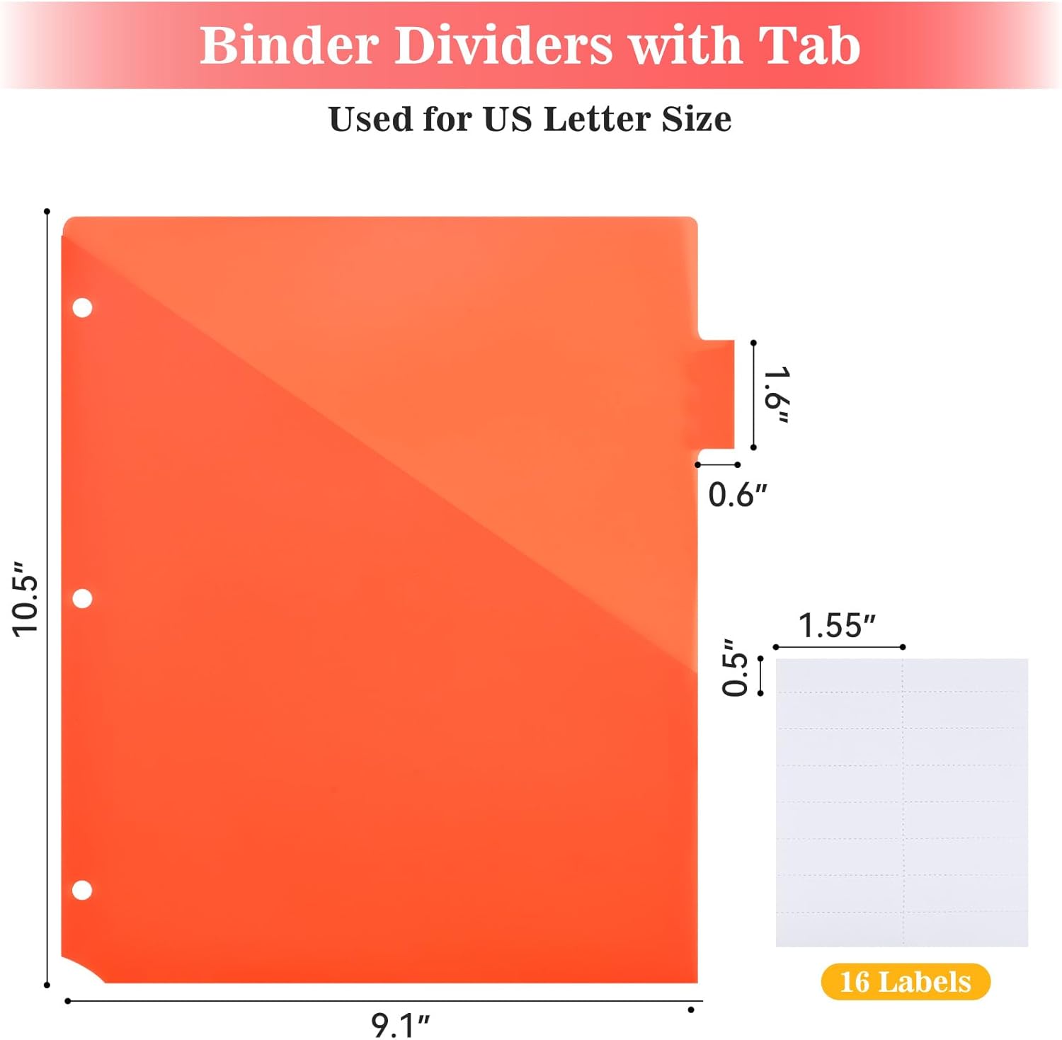 SUQJOY Binder Index Dividers with Tabs, 96 Count 3 Ring Binder Dividers with Pockets, 8 Tab Dividers for 3 Ring Binder, Plastic Sheet Protectors for US Letter Size, 8 Color Tab Dividers,12 Packs