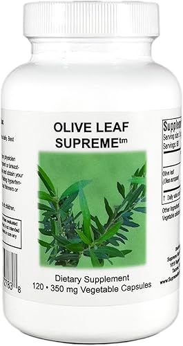 Supreme Nutrition Olive Leaf Supreme, 120 cápsulas vegetarianas de hoja de olivo pura