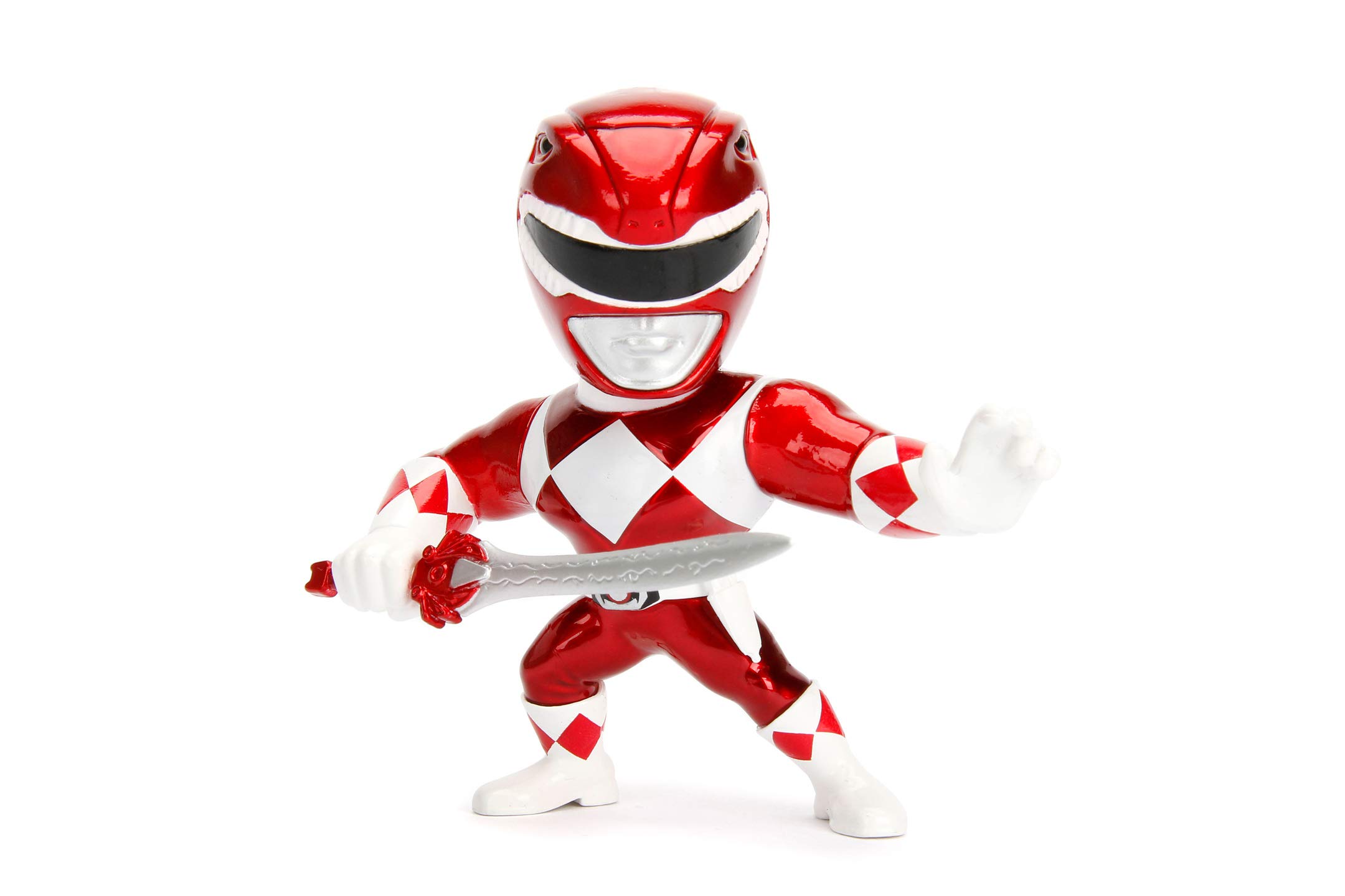 JADA TOYS 253251000 Power Ranger 10cm Die-cast Collectible Figure, Red