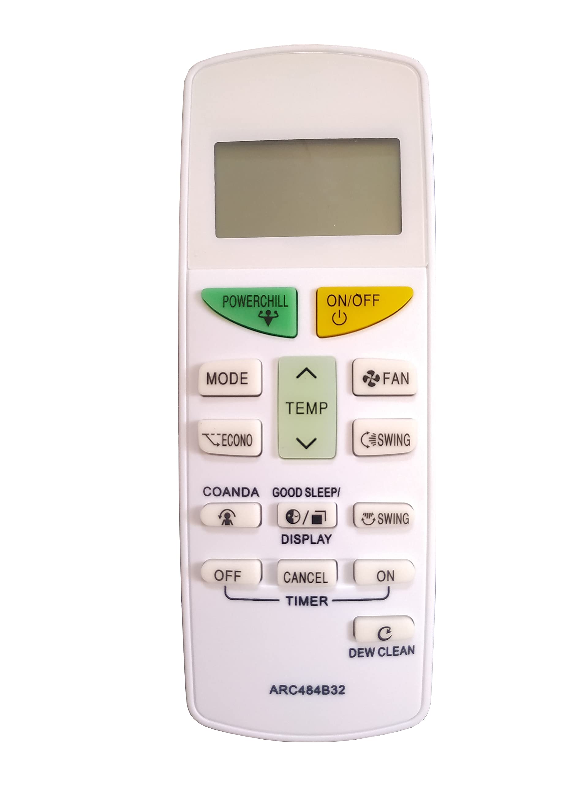 LipiWorld® 132L ARC484B32 Dew Clean AC Remote Control Compatible for Daikin AC Remote