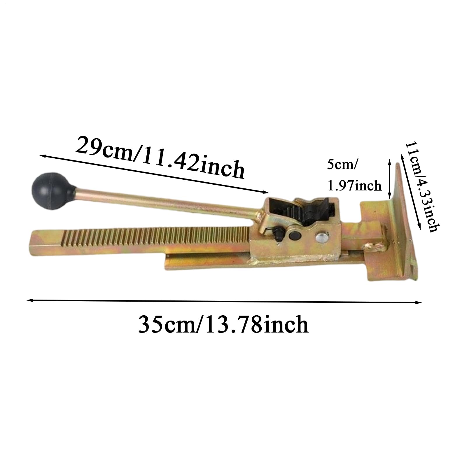 Strumento Di Posizionamento Per Parquet Con Martinetto, Attrezzo per parquet con regolazione, Chiodatrice regolabile in ghisa resistente per installazione riparazione fissaggio posizionamento e Raddri