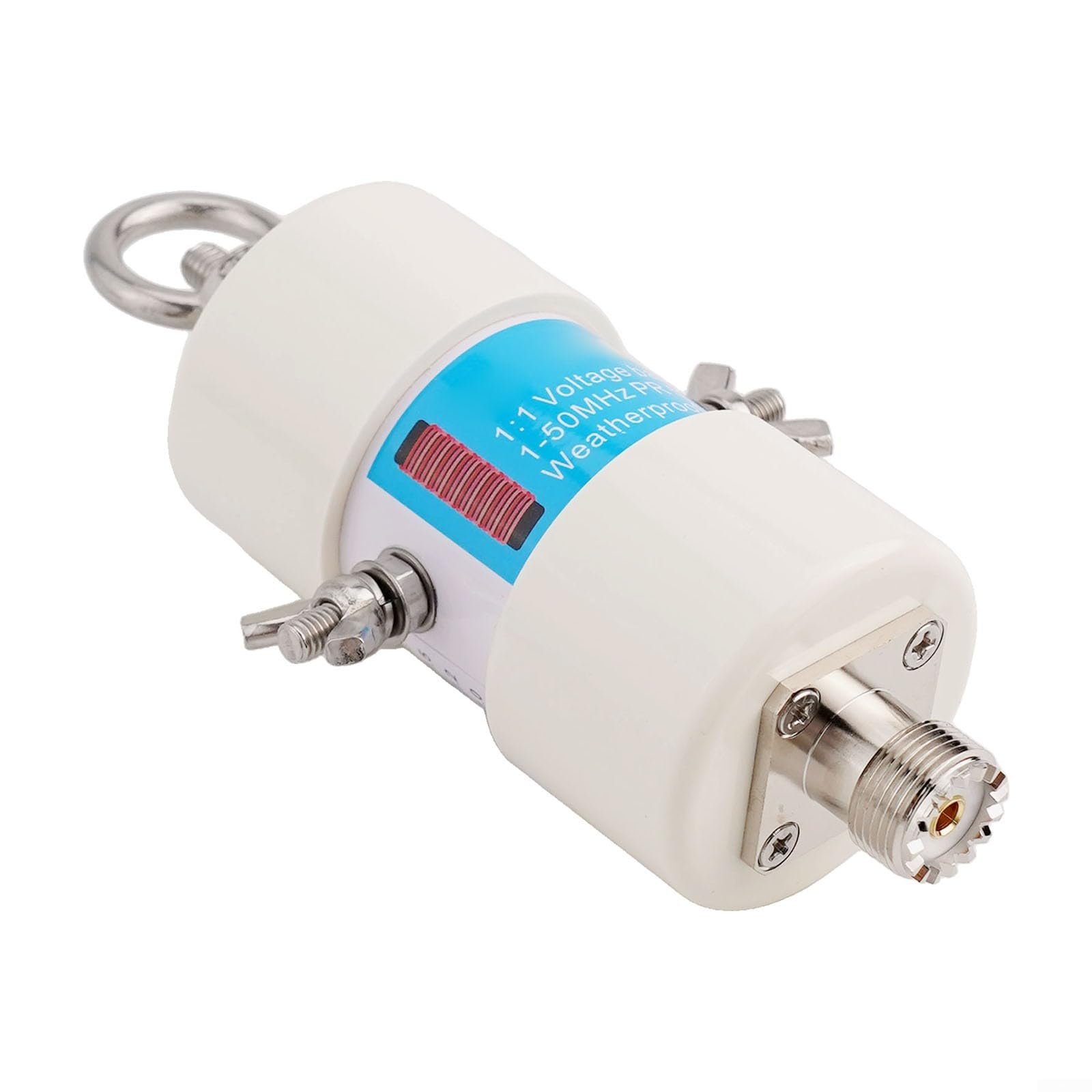 Balun de tension étanche 8 50 MHz 500 W, modèle 1 1 avec connecteur SO 239 pour une durabilité accrue