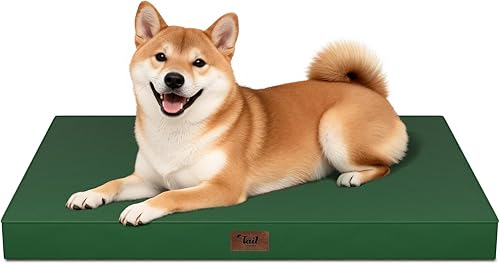 Miniatura 39 de Cama Ortopédica para Perros de Exterior para Perros Medianos y Gatos, Tapete Plano Impermeable para Mascotas con Espuma de Caja de Huevos y Funda