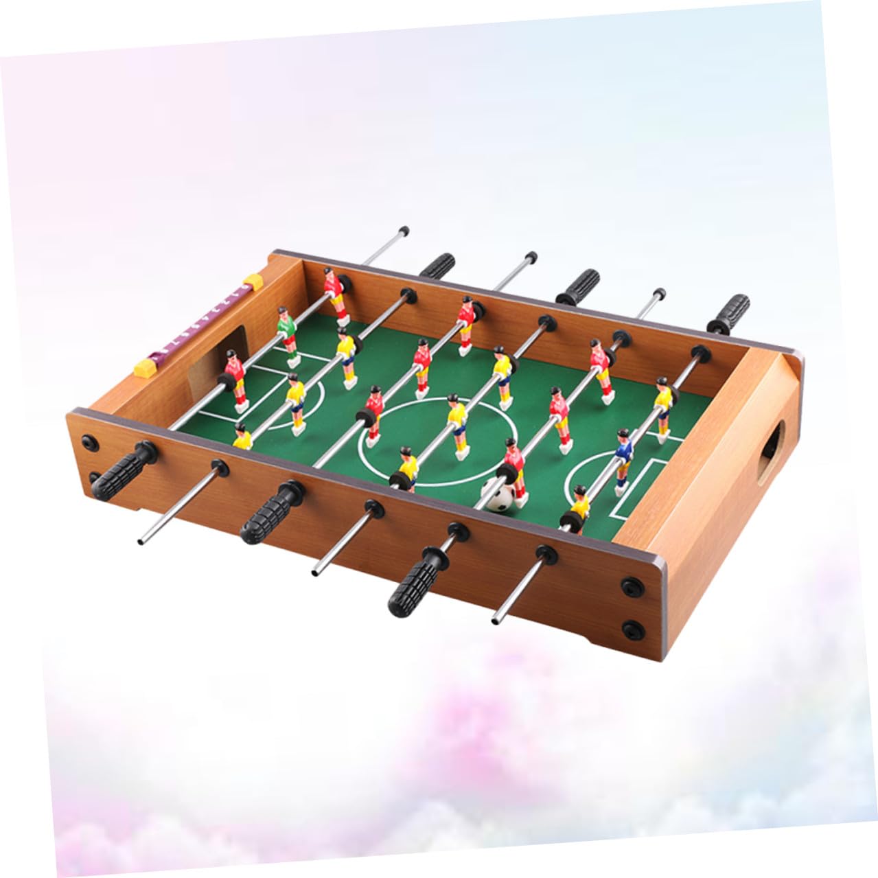 Mini Football Board Machine da Tavolo a Sei Tiri in Mdf | Contatore Punteggio Integrato, per Gioco su Scrivania, Adatto a Ragazzo Ragazza e Adulti