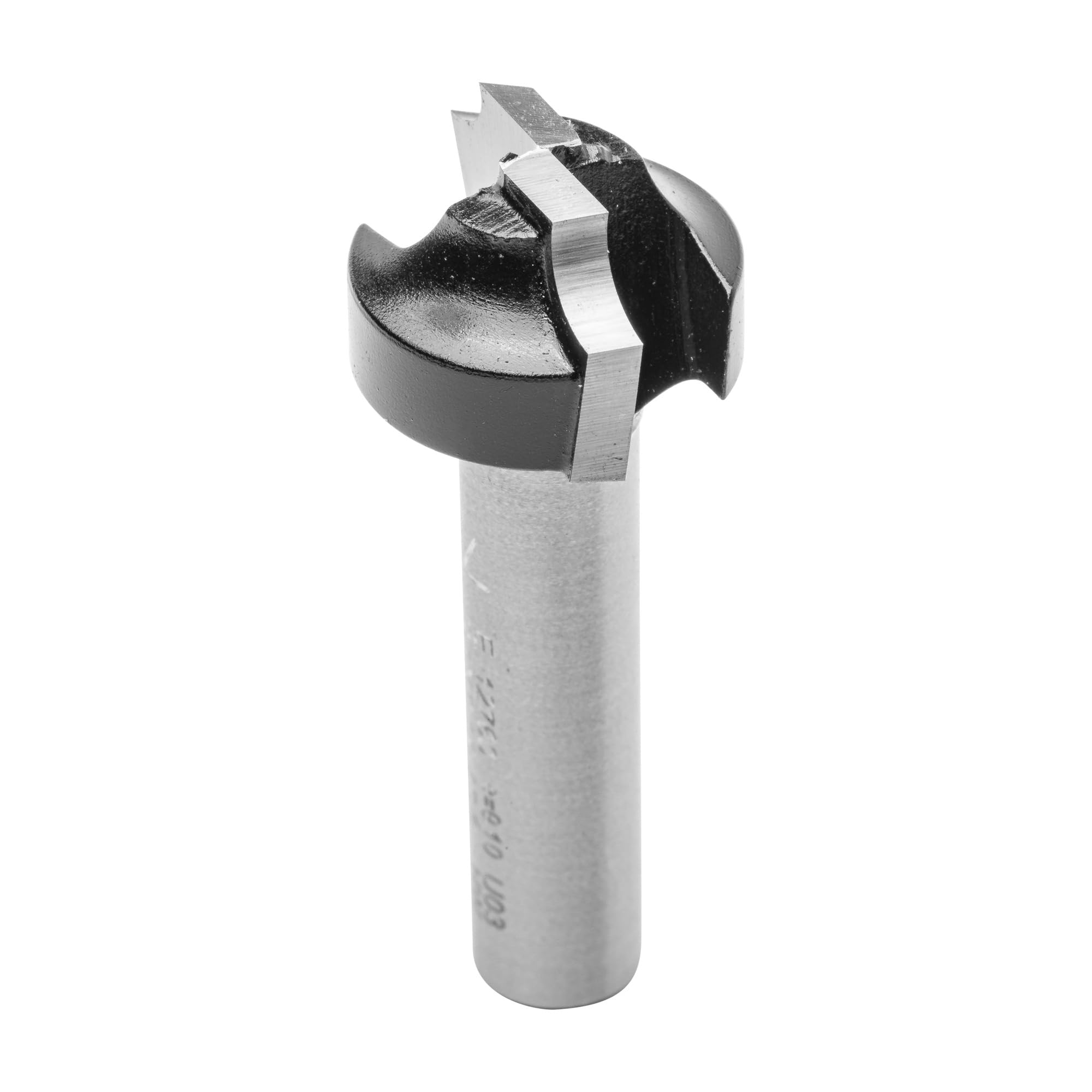 ENT 12760 Fresa para cuarto de círculo, en carburo, vástago (S) de 8 mm, diámetro (D) de 19 mm, NL 11 mm, R 4 mm, SL 32 mm