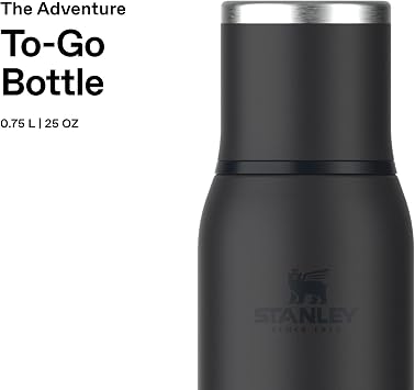 STANLEY Adventure To-Go Termos 0.75 Litre - Siyah 2.0 | Paslanmaz Çelik