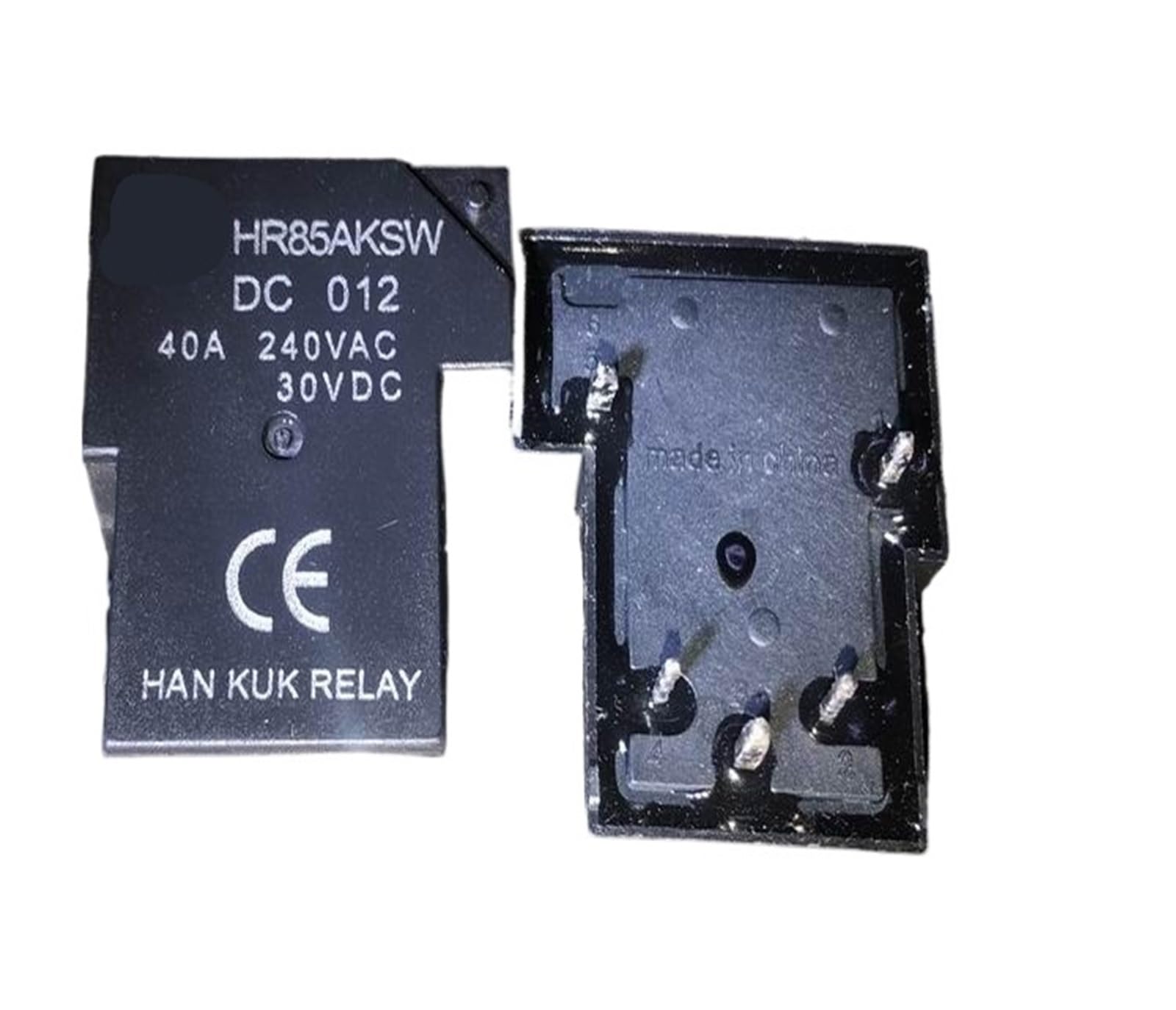 Relé HR85AKSW DC12V de 5 pines y 40A para control automotriz