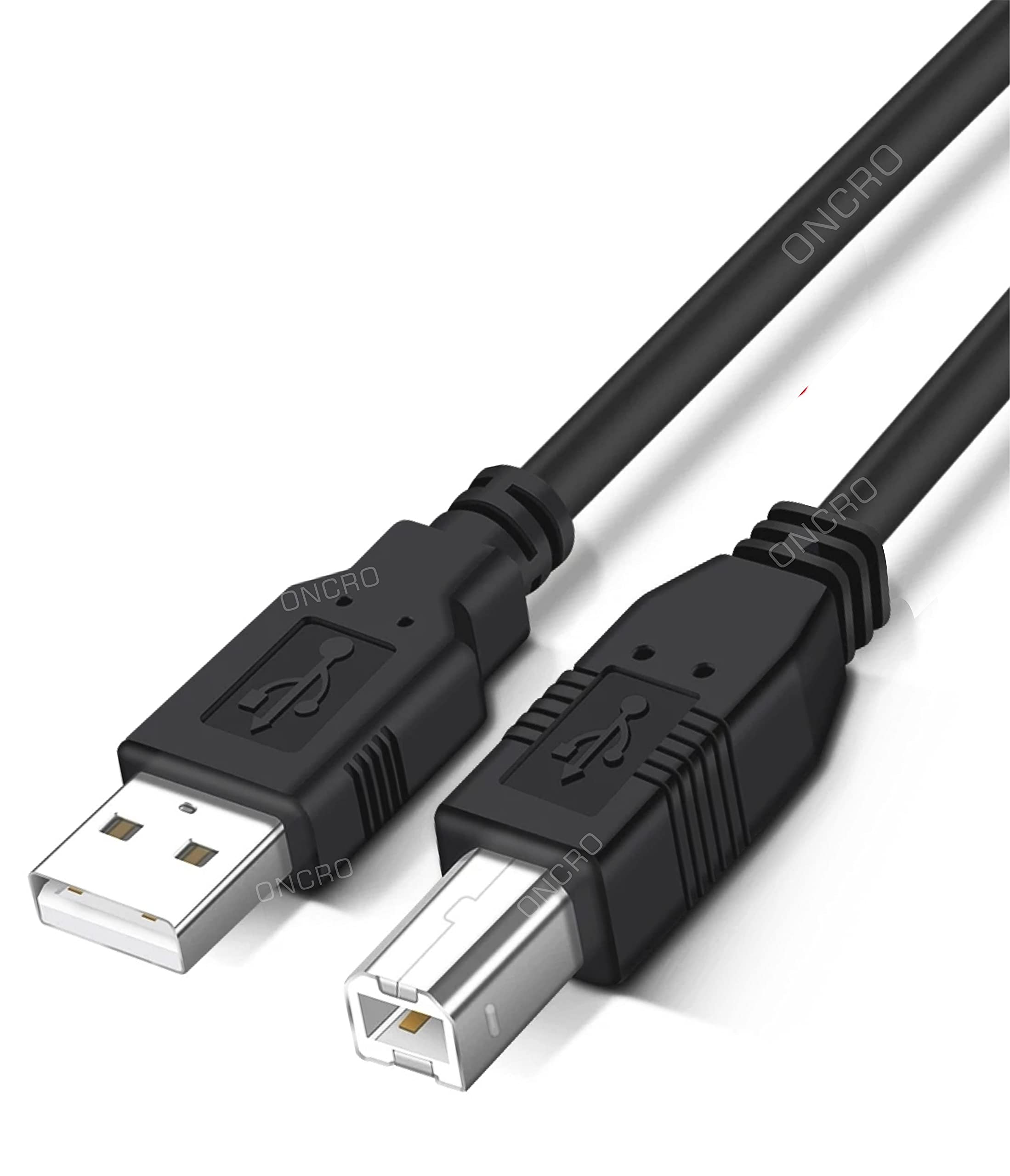 ONCRO® Black 1.5 meter USB 2.0 Printer cable, PC, Laptop, Samsung, Scanner Cable Type A Male to Type B Male Data Transfer Heavy Shielded cord Wire (B09673K7P8) Amazon Price History, Amazon Price Tracker